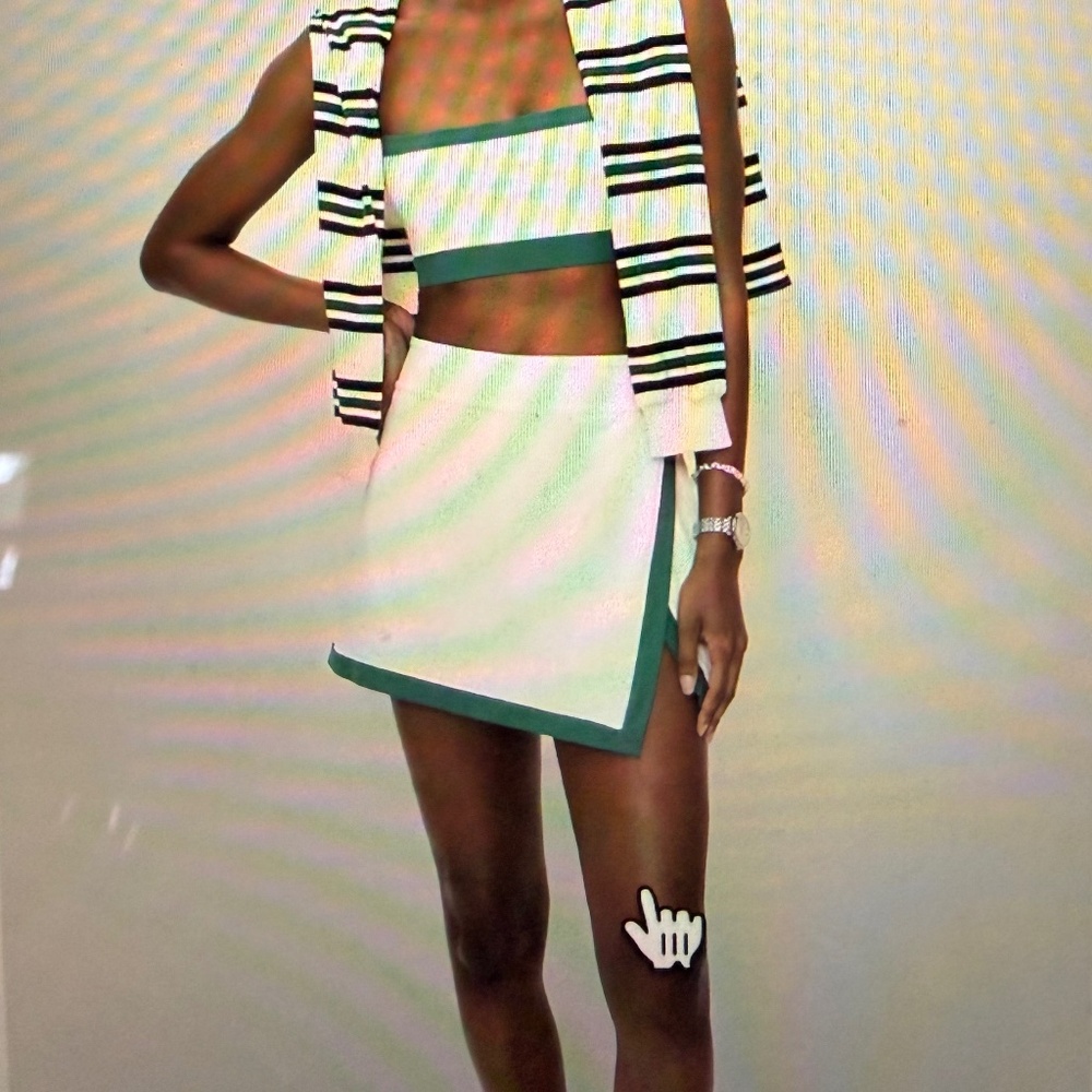 Splits59 Monah Rigor Skort In White/Arugula